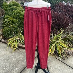 Comfy New Red Rhubarb Knit Sweatpants Runs Small